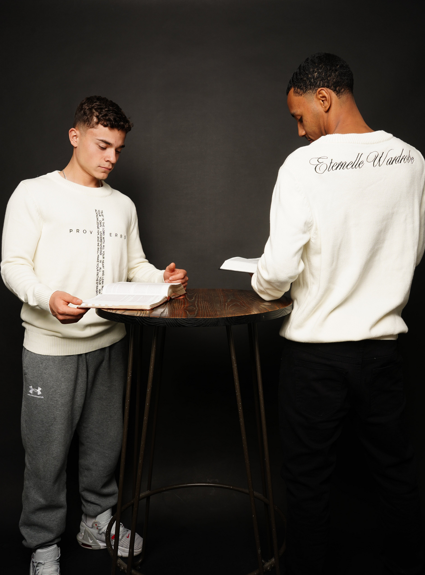 Ivory Proverbs 3:5-6 Sweater